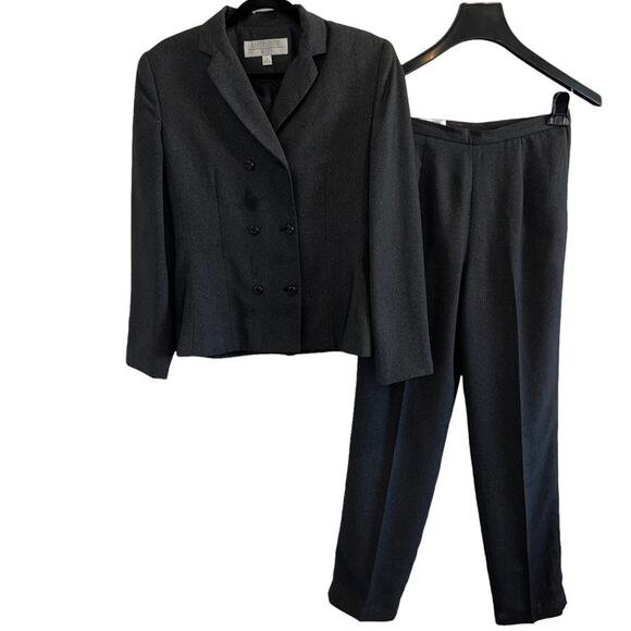 Larry Levine Double Breasted Pant Suit Women’s Blazer Jacket Size 4 - Picture 1 of 10